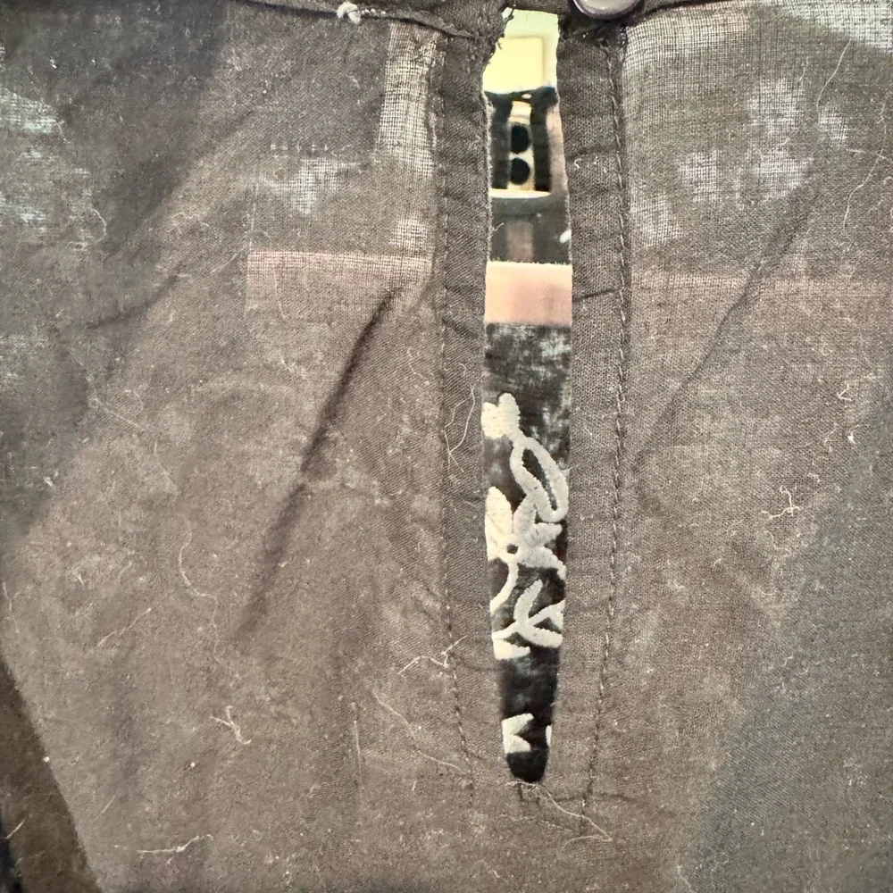 Calypso Black Floral Embroidered Puff-Sleeve Top - Picture 3 of 5